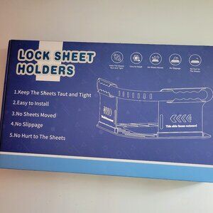 Bed Sheet Holders with Lock Strips, NIB